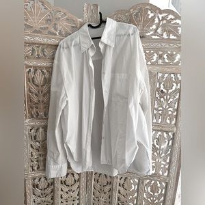 The Frankie Shop Lui Oversized White Shirt